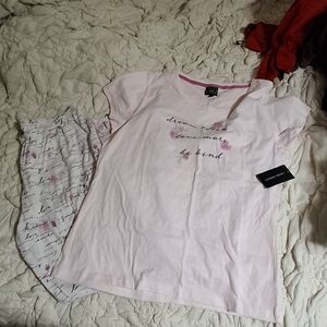 Pink Floral Sleepwear Set